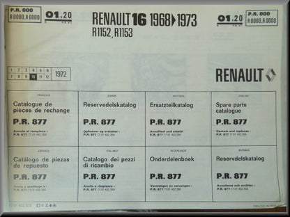 P.R. 877 editie 6 – Renault 16 TL, L