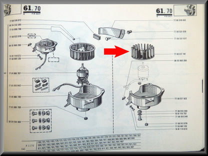 Ventilator bladen – Renault 12 – OEM 7700517741