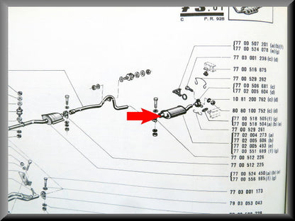Einddemper – Renault 12 – OEM 7702004273