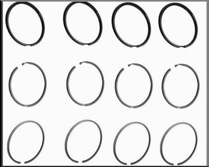 Piston rings set (79 mm) – Renault 16 TX – OEM 7700557522 / 7700557521 / 7700548558