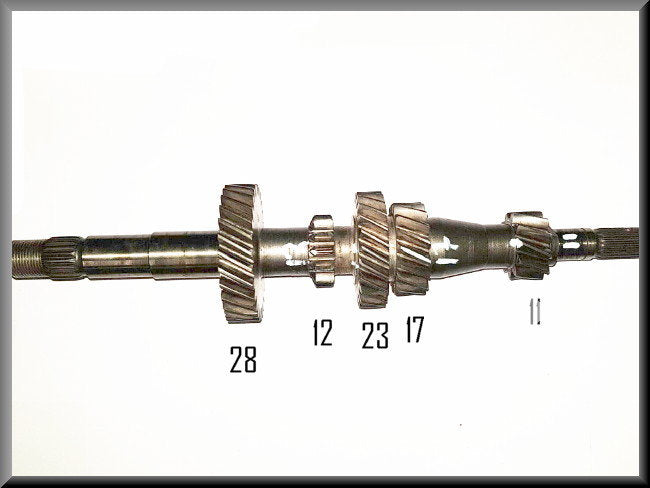 Primary shaft 385 gearbox (28 12 23 17 11 teeth) – Renault 16