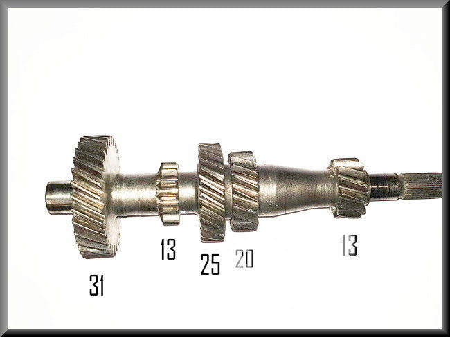 Arbre primaire (31 13 25 20 13 dents) – Renault 16