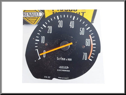 Compte-tours – Renault 16 TX (2e type 1976-1980) – OEM 7701021230