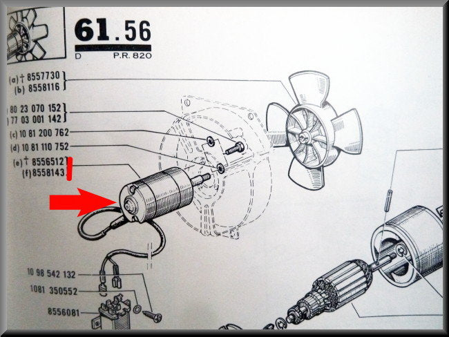 Ventilateur de refroidissement moteur – Renault 16 L, TS (1150, 1151) – Lotus Europa - OEM 0855814300