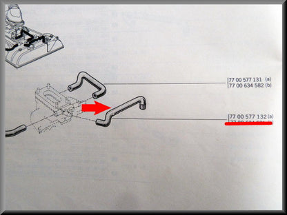 Carburateurslang – Renault 12 – OEM 7700577132