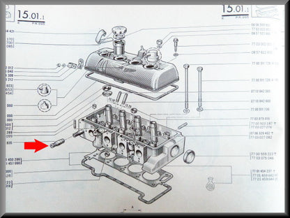 Tête de pompe à eau – Renault 16 TX, TS – OEM 7700530835