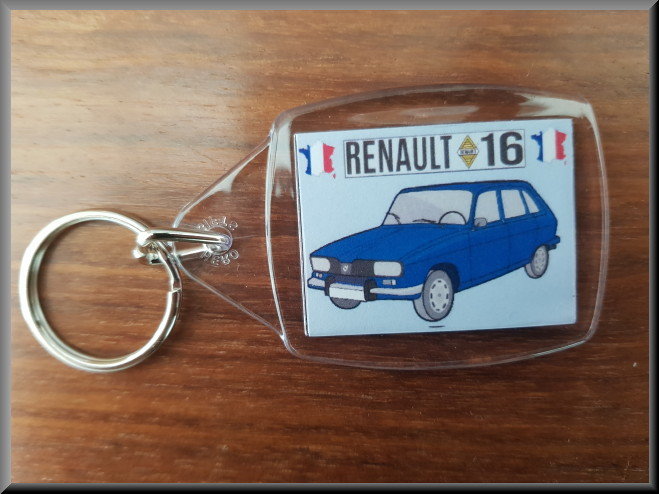 Sleutelhanger (blauw) – Renault 16 TL