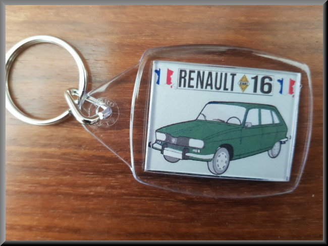 Sleutelhanger (groen) – Renault 16 TL