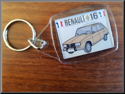 Porte-clés (beige) – Renault 16 TL
