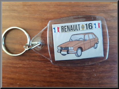 Key ring (beige) – Renault 16 TX