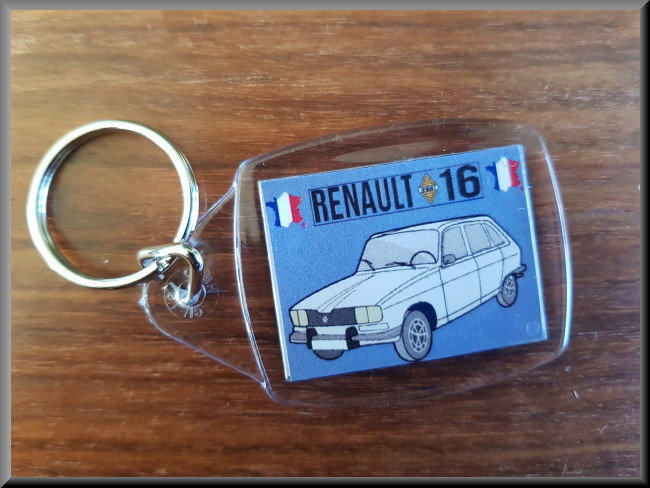 Sleutelhanger (wit) – Renault 16 TX