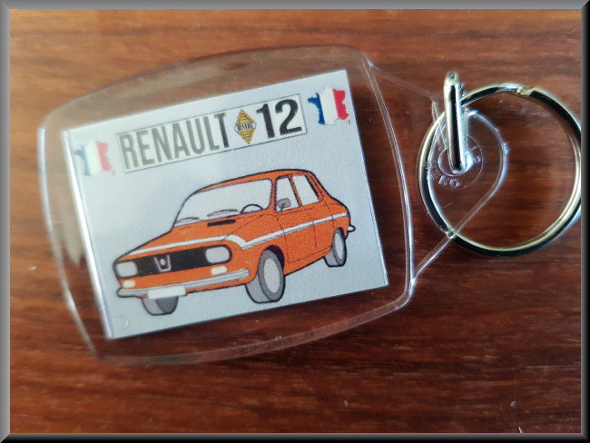 Porte-clés (orange) – Renault 12 Gordini