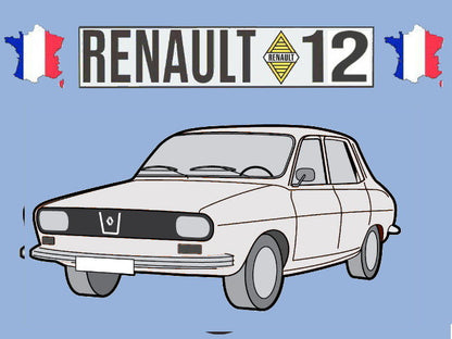 Sleutelhanger (wit) – Renault 12