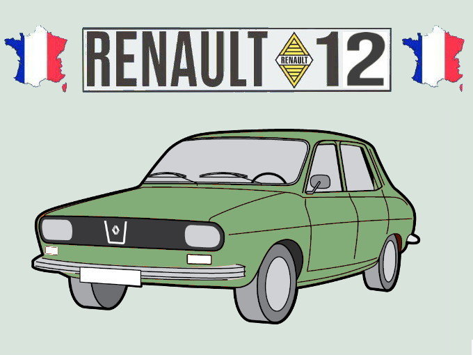 Porte-clés (vert) – Renault 12