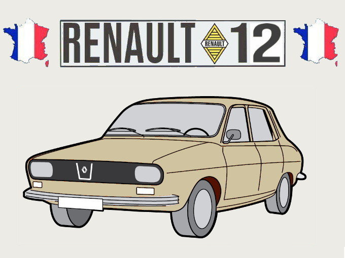 Porte-clés (beige) – Renault 12