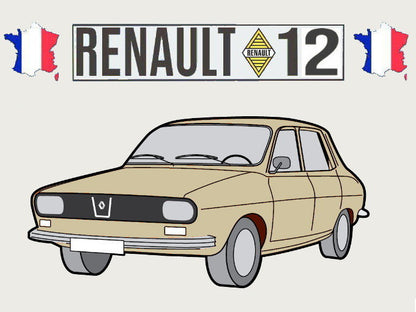 Porte-clés (beige) – Renault 12