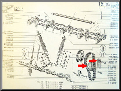 Guides de chaîne de distribution R12 Gordini