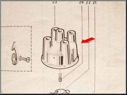 Tête d'allumeur Ducellier – Renault 16 – Renault 12 - OEM 7701020784 / 0851874100