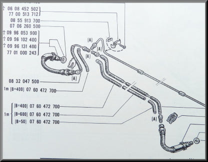 Remleidingset voorzijde – Renault 16