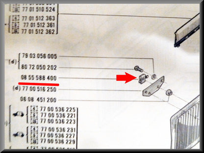 Écrou cage – Renault 16 – OEM 0855588400