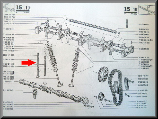Poussoir hydraulique (court) – Renault 12 Gordini – Renault 16 - Renault 17 - OEM 0608424200