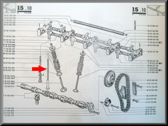 Poussoir de soupape (long) – Renault 12 Gordini – OEM 0608424300