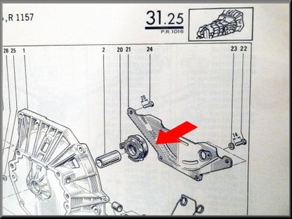 Druklager – Renault 16 - Renault 18 - Renault 20 - Renault Fuego – OEM 7701348537