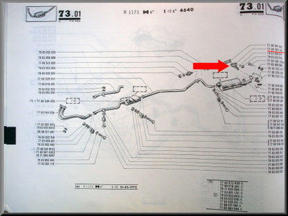 Uitlaat beugel – Renault 12 – OEM 7700507201