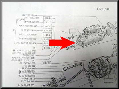 Starter – Renault 12 - Renault 15