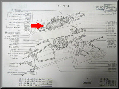 Starter – Renault 12 - Renault 15