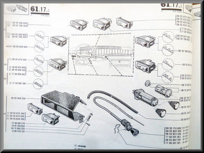 Schakelaar voor de kachelventilator – Renault 16 (1150) – OEM 0855546900