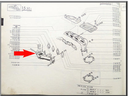 Inlaat spruitstuk – Renault 16 TS – OEM 7701457084A