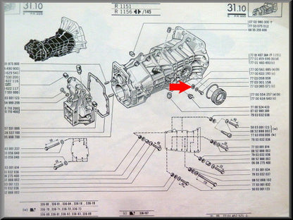 Borgplaatje afstelmoer differentieel lager (5 bak) – Renault 16 – OEM 7700633193