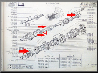 Complete lagerset (385 bak >1976) – Renault 16