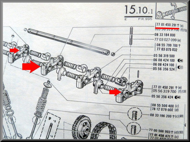 Steun tuimelaaras (zonder boring) – Renault 16 TX, TS – OEM 7701450291