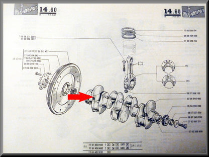 Krukas (geslepen) – Renault 16 TX, TL, TS – OEM 0256548400A