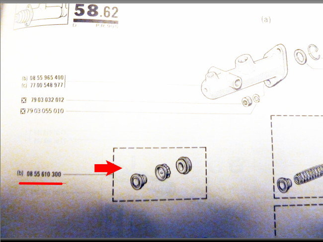 Master cylinder repair kit (Bendix 20.6 mm) – Renault 16 – OEM 0855610300 (120007)