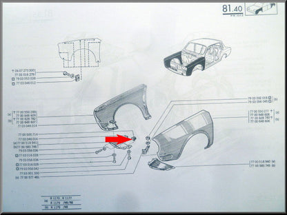 Cage Nut M5 – Renault 12 - Renault 15 - Renault 17 - Renault 16