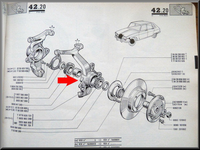 Fusee links – Renault 16 L (1150) – OEM 0256439600