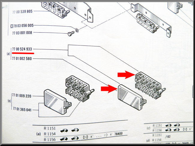 Zekeringkast – Renault 16 – OEM 7700524933