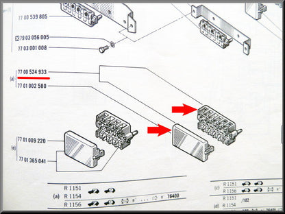 Zekeringkast – Renault 16 – OEM 7700524933