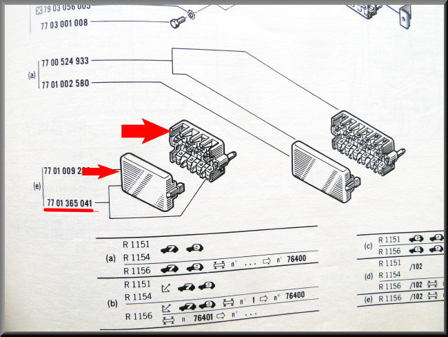 Zekeringkast – Renault 16 – OEM 7701365041