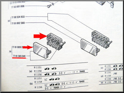 Zekeringkast – Renault 16 – OEM 7701365041