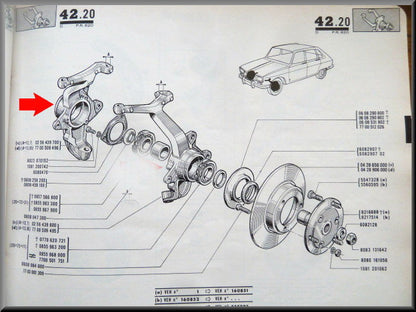 Fusee rechts – Renault 16 L (1150) – OEM 0256439700