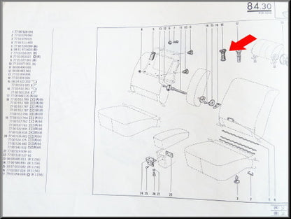 Headrest guide - Renault 12 - Renault 16 - Renault various - OEM 7700553787