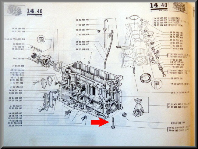 Hoofdlager bout 78 mm – Renault 16 – OEM 7700565150