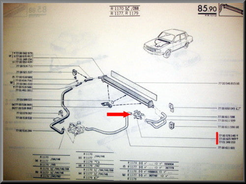 Robinet de chauffage – Renault 12 – Renault 15 - Renault 17 - Alpine A310 - OEM 7701348153