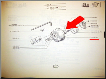 Rembekrachtiger – Renault 12 – Renault 15 - Renault 17 - OEM 7700550186