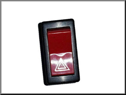 Interrupteur feux de détresse (rouge avec contour noir) – Renault 12