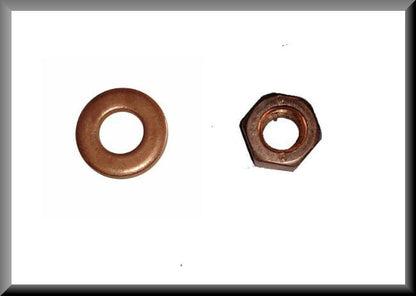Moer en revet (koper) spruitstuk bevestiging – Renault 16 – OEM 0608517007 / 0608080900